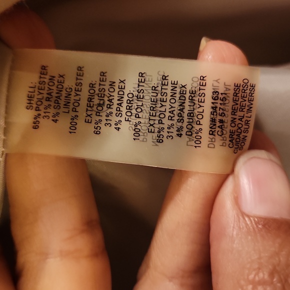 Calvin Klein Women's Beige Blazer - Picture 6 of 7